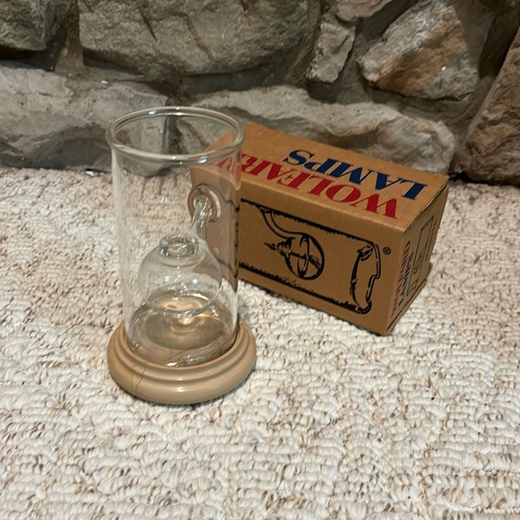 Accents Wolfard Oil Lamp Glass Top Stone Base Needs A New Wick Poshmark